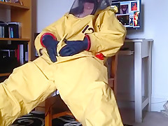 Respirex Level A Gas Constricted Chemical Hazmat Costume Inflate Wank...