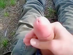 Stroking My Cock In The Forest...