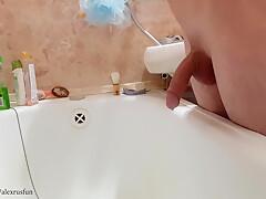 Russian Teen With Big Dick Pisses Bathroom And...
