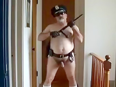 Fat Cop Nude - Fat Cop Jerks Off - Cop-Style Gay Porn Video - TheGay.com