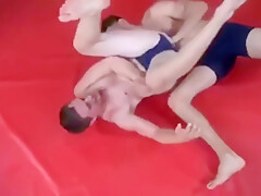 Crazy gay wrestling...