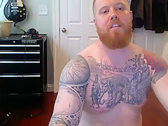 Ginger tattooed muscle cub...
