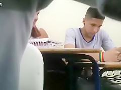 Young student doing masturbate by his...