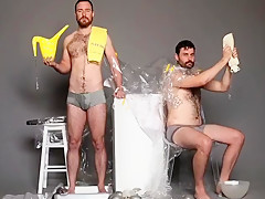 Trough Funky Gay Art Video With Implied Piss...