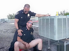 Cops hot shirtless apprehended breaking and...