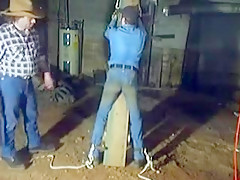 Spanked By Cowboy In The Barn...