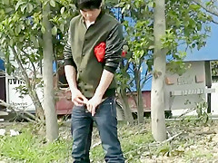 Chinese guys pissing in public part 2