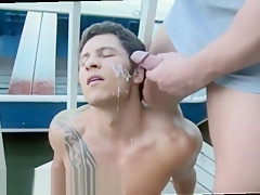 cute gay men having anal sex in public restroom nude